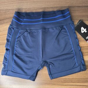 Four Laps Shorts Women's Size M/L Blue Midnight Compression 3" Aero Seamless NWT
